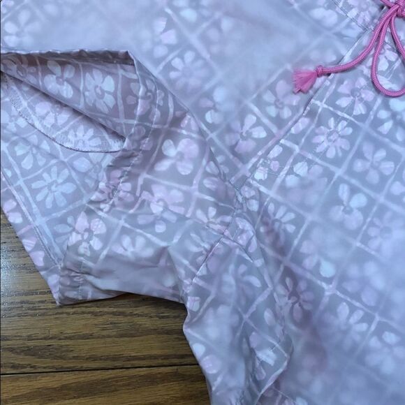 𝅺BLANC Noir Nylon Floral Swim Board Shorts Sz S - Picture 3 of 9